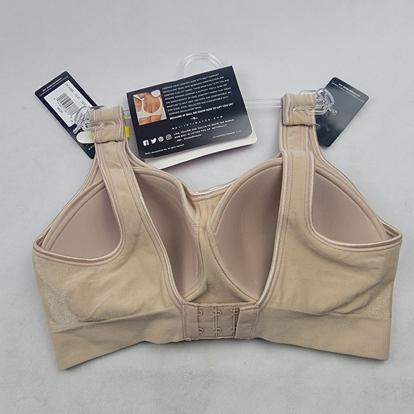 NWT Bali wirefree lined smoothing cool comfort bra Size Med - Picture 6 of 8